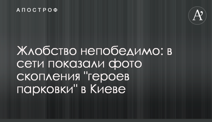 Жлобство непобедимо: в сети показали фото скопления 