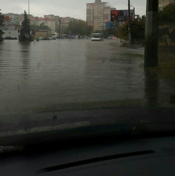 Сильный ливень затопил Одессу