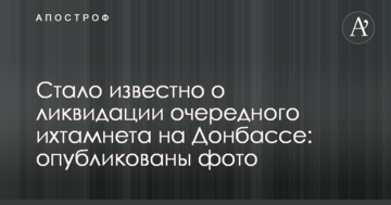 Стало відомо про ліквідацію чергового ихтамнета на Донбасі: опубліковано фото