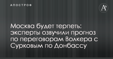 Москва будет терпеть: эксперты озвучили прогноз по переговорам Волкера с Сурковым по Донбассу