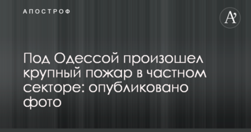 Під Одесою сталася велика пожежа в приватному секторі: опубліковано фото