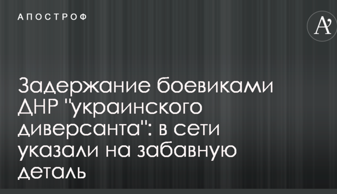 Задержание боевиками ДНР 