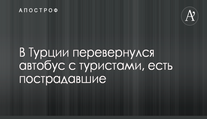 У Туреччині перекинувся автобус з туристами, є постраждалі: опубліковано фото