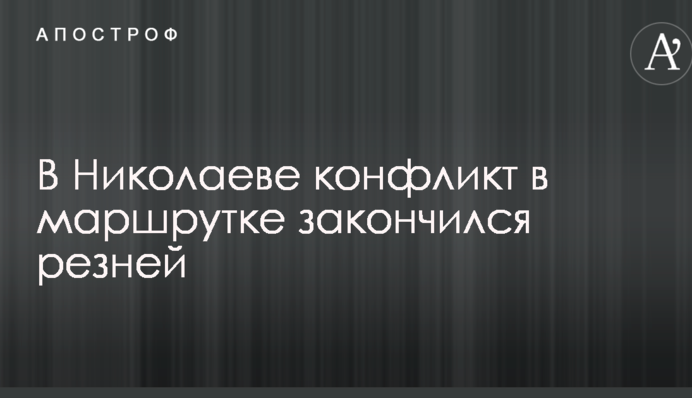 В Николаеве конфликт в маршрутке закончился резней: опубликованы фото