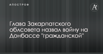 У владі Закарпаття назвали війну на Донбасі "цивільною", розгорається скандал: відео