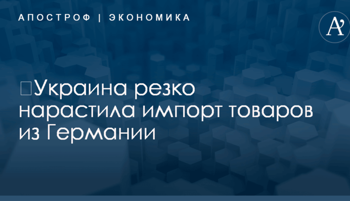 ​Украина резко нарастила импорт товаров из Германии