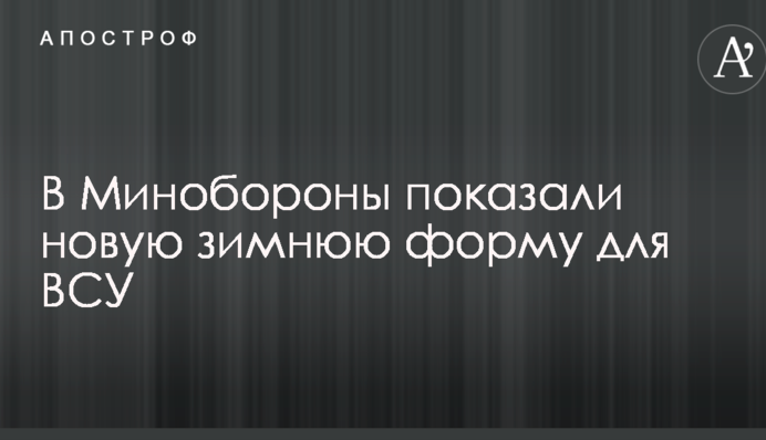 У Міноборони показали нову зимову форму для ЗСУ: опубліковано відео