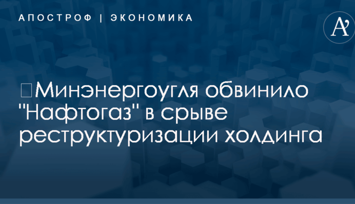 ​У Насалика обвинили "Нафтогаз" в срыве реструктуризации холдинга