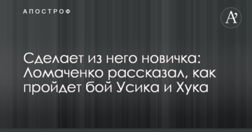 Зробить з нього новачка: Ломаченко розповів, як пройде бій Усика і Хука