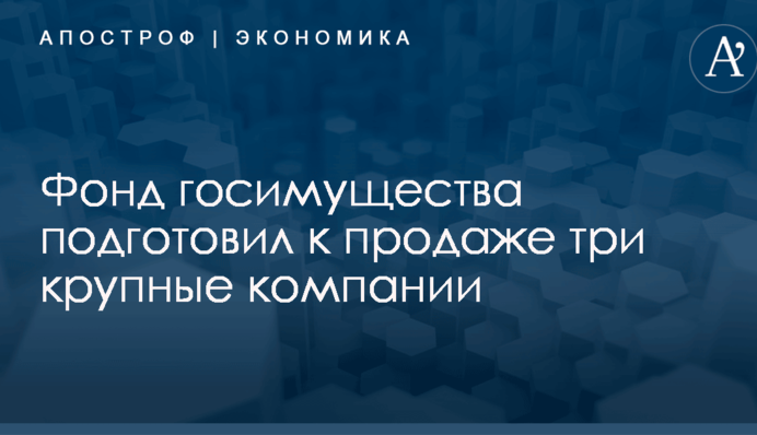 Фонд госимущества подготовил к продаже три крупные компании