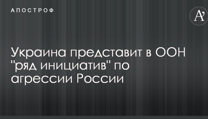 Украина представит в ООН 