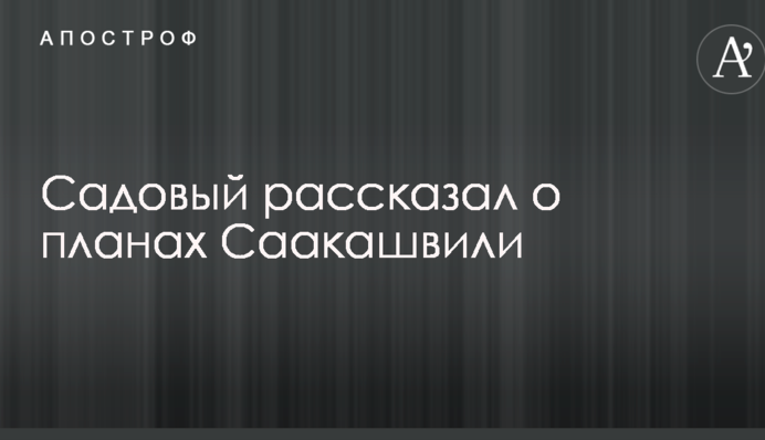 Саакашвілі у Львові: Садовий розповів про найближчі плани політика