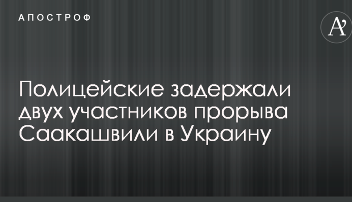Задержаны участники прорыва Саакашвили, напавшие на пограничников: опубликованы видео