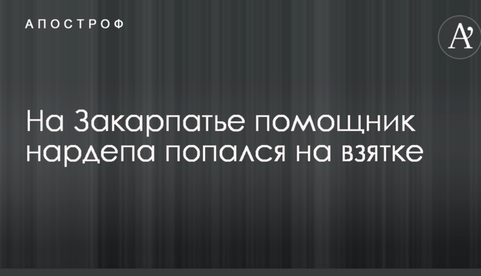 На Закарпатті помічник нардепа попався на великому хабарі: опубліковано фото