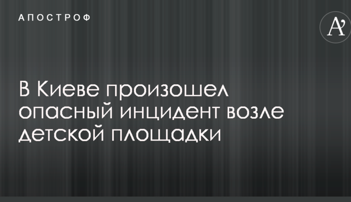 У Києві стався небезпечний інцидент біля дитячого майданчика: опубліковані фото