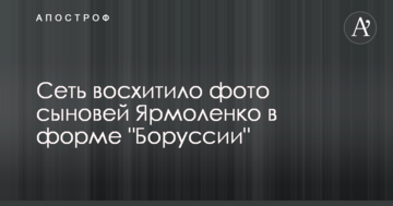 Мережу захопило фото синів Ярмоленка в формі "Боруссії"