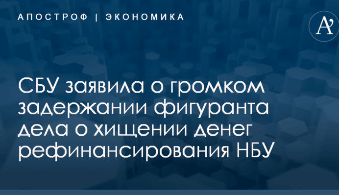 ​Пытался выехать в Россию: СБУ заявила о громком задержании фигуранта дела о хищении денег рефинансирования НБУ