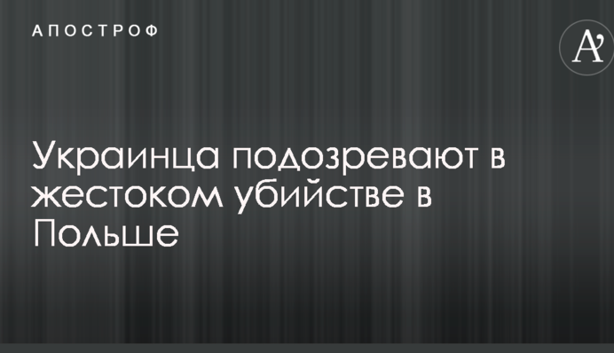 У Польщі за підозрою у вбивстві затриманий українець: опубліковані фото