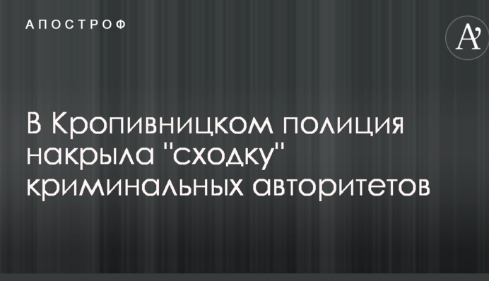 В Кропивницком полиция накрыла 