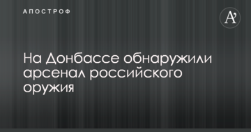 На Донеччині виявили арсенал російської зброї: опубліковано фото і відео