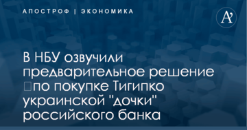 ​Покупка Тигипко "дочки" российского банка в Украине: в НБУ озвучили предварительное решение