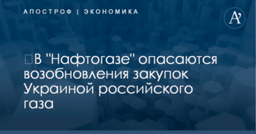 ​В "Нафтогазе" опасаются возобновления закупок Украиной российского газа: названы сроки