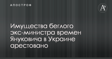 Стало відомо про арешт майна в Україні екс-міністра-втікача часів Януковича