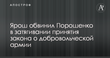 Так довго думати не можна: Порошенка звинуватили в затягуванні прийняття закону про добровольчу армію