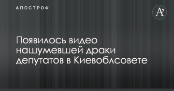 З'явилося відео нашумілої бійки депутатів у Київоблраді