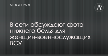 Добре, що Хефнер цього не побачить: у мережі обговорюють фото нижньої білизни для жінок-військовослужбовців ЗСУ