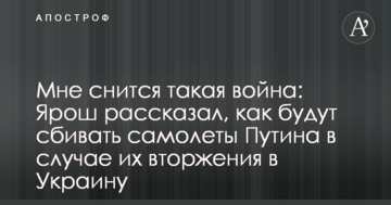 Мені сниться така війна: Ярош розповів, як будуть збивати літаки Путіна у разі їх вторгнення в Україну