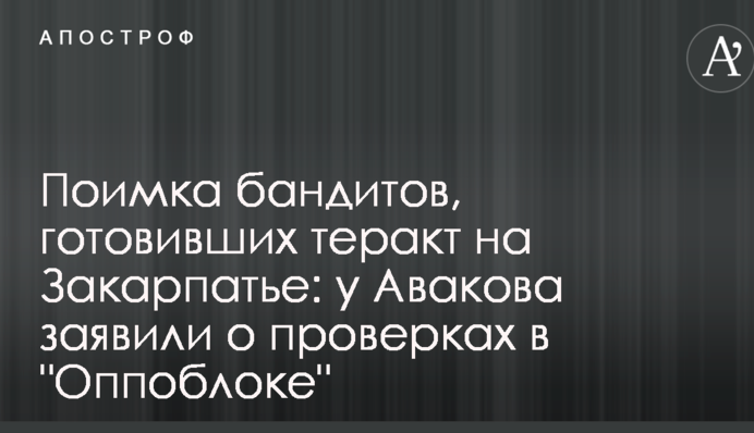 Затримання бандитів, які готували теракт на Закарпатті: у Авакова заявили про перевірки в 