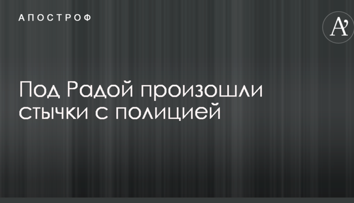Під Радою сталися сутички з поліцією: опубліковані фото