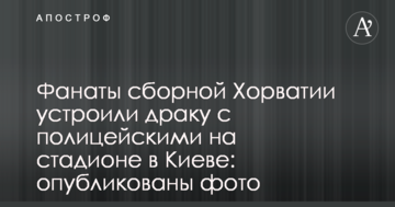 Фанаты сборной Хорватии устроили драку с полицейскими на стадионе в Киеве: опубликованы фото