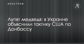 Луплять ведмедя: в Україні пояснили тактику США по Донбасу