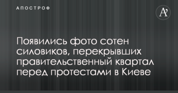 Сотні силовиків перекрили урядовий квартал перед масовими протестами в Києві: з'явилися фото