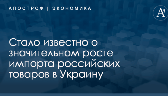 Стало известно о значительном росте импорта российских товаров в Украину