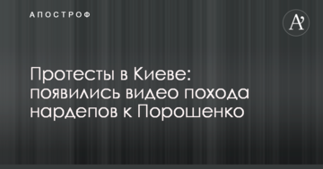 Протести в Києві: з'явилися відео походу нардепів до Порошенка
