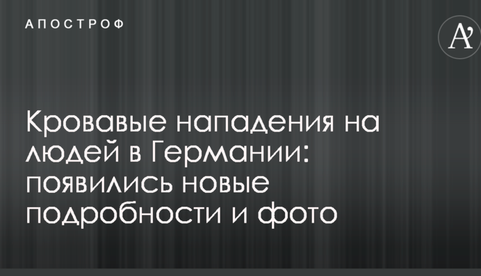 Криваві напади на людей в Німеччині: з'явилися нові подробиці і фото