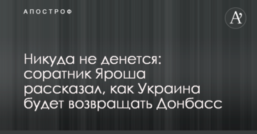Нікуди не дінеться: соратник Яроша розповів, як Україна буде повертати Донбас