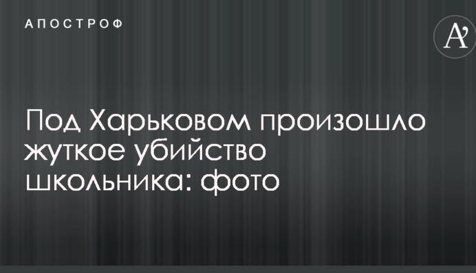 Під Харковом сталося жахливе вбивство школяра: опубліковано фото