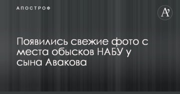 З'явилися свіжі фото з місця обшуків НАБУ у сина Авакова