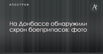 На Донбасі виявили великий схрон боєприпасів: опубліковано фото
