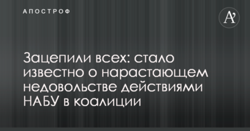 Зачепили всіх: стало відомо про наростаюче невдоволення діями НАБУ в коаліції