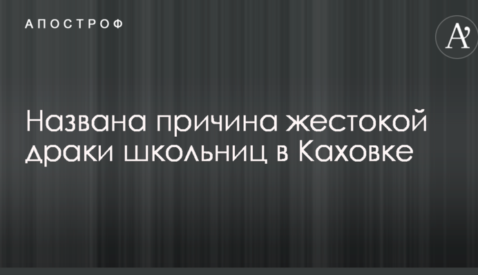 Побиття школярки в Каховці: в поліції назвали причину конфлікту