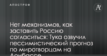 Немає механізмів, як змусити Росію погодитися: Тука озвучив песимістичний прогноз по миротворцях на Донбасі