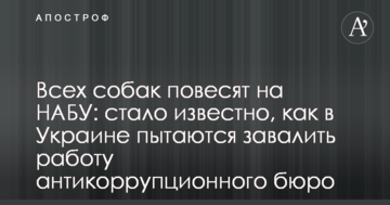 Всех собак повесят на НАБУ: стало известно, как в Украине пытаются завалить работу антикоррупционного бюро