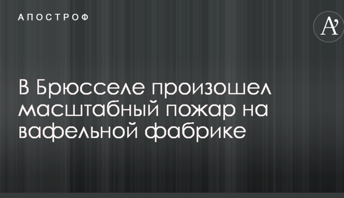 У Брюсселі сталася масштабна пожежа на вафельної фабриці: опубліковано фото і відео