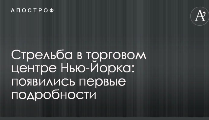 Стрілянина в торговому центрі Нью-Йорка: з'явилися перші подробиці