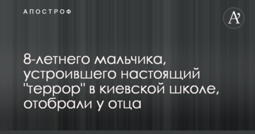 8-річного хлопчика, який влаштував справжній "терор" в київській школі, відібрали у батька